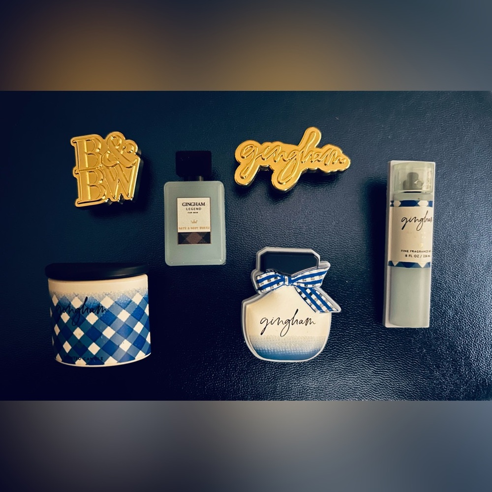Bath & Body Works Crocs Charms Jibbitz Gingham new never used